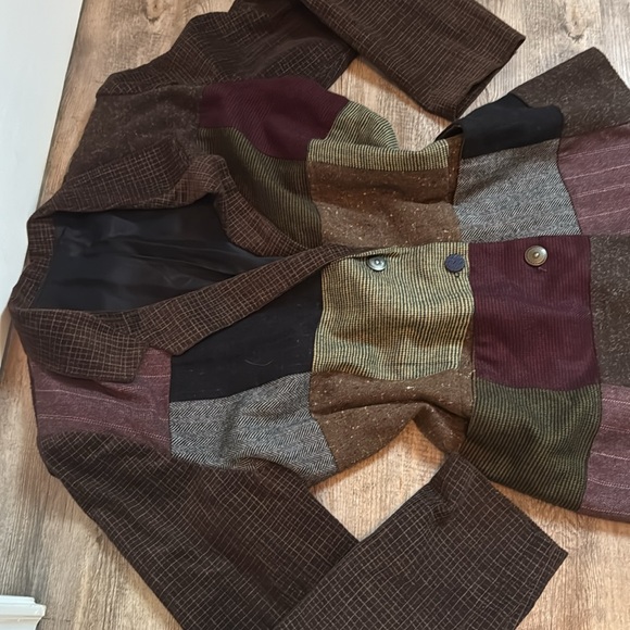 Vintage 1ofakind Designer California 2 piece multipattern tweed skirt & jacket - Picture 4 of 8